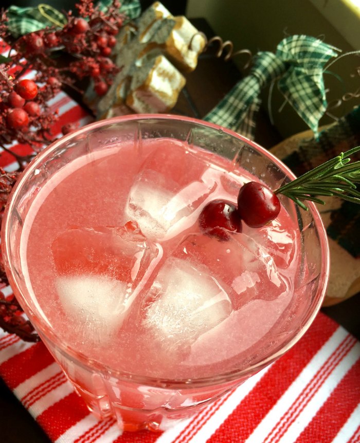 cranberries in cocktail