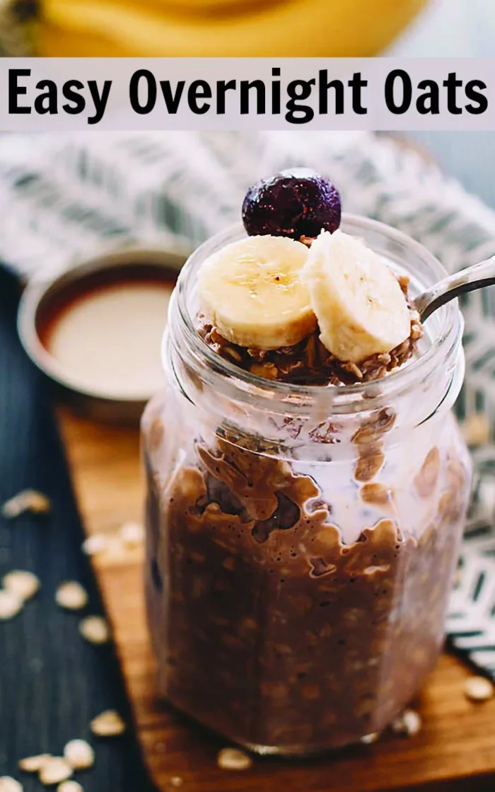 Image for Easy Overnight Oats with Chocolate, Cherry and Banana