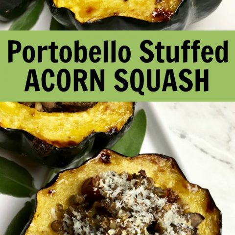 Portobello and Sage Stuffed Acorn Squash