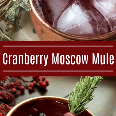 Cranberry Moscow Mule Cocktail