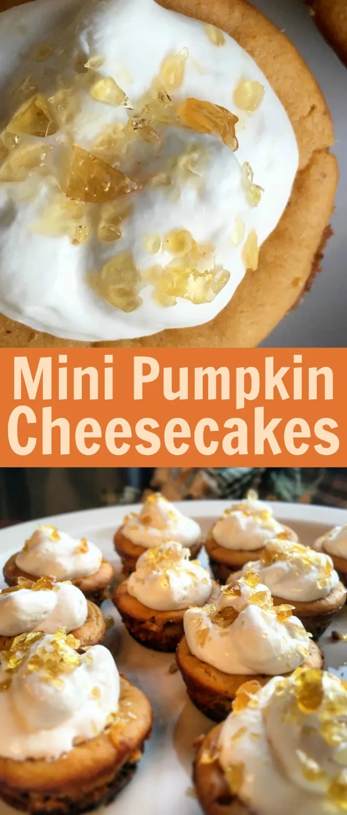 Image for Mini Pumpkin Cheesecakes with Salted-Caramel Crunch Topping
