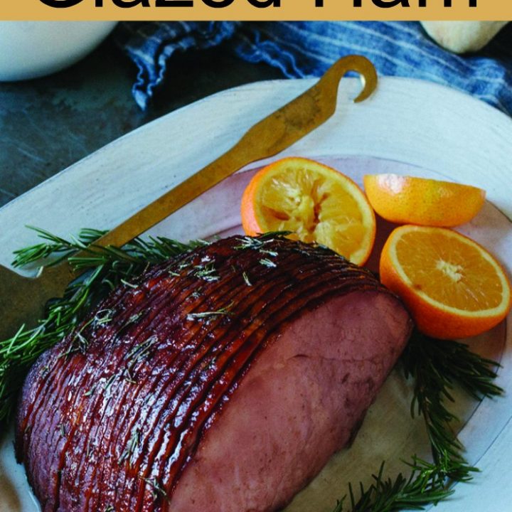 Orange Glazed Ham with a Red Wine Twist