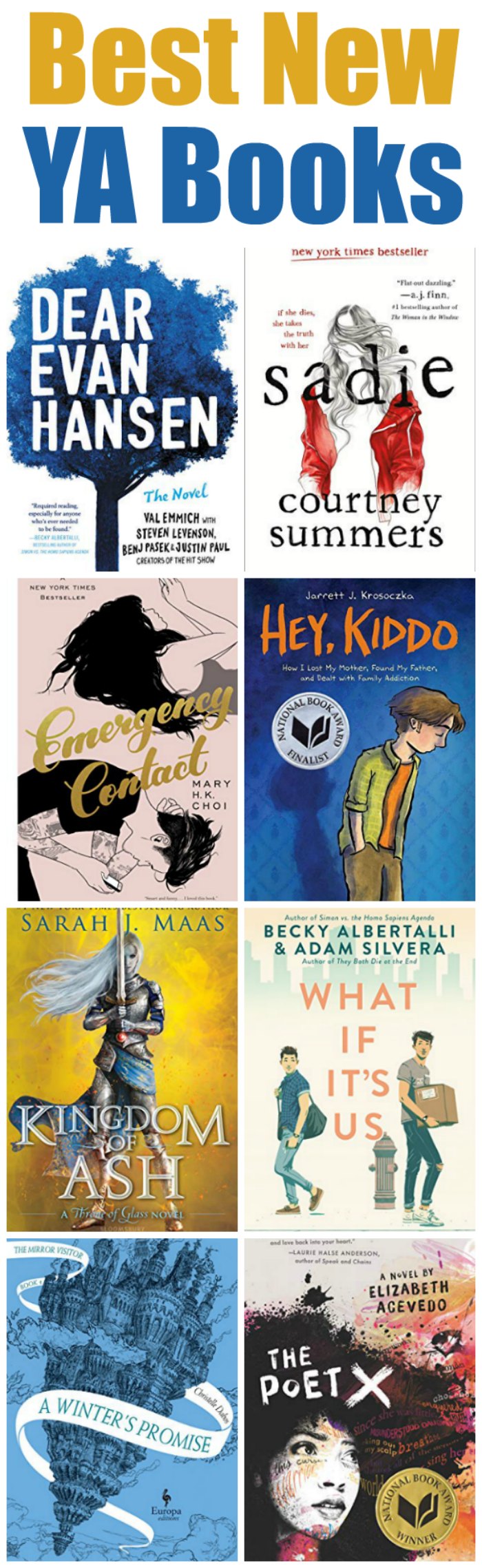 Best New Books for Teens of the Year | Mommy Evolution #newya #yabooks #youngadultbooks