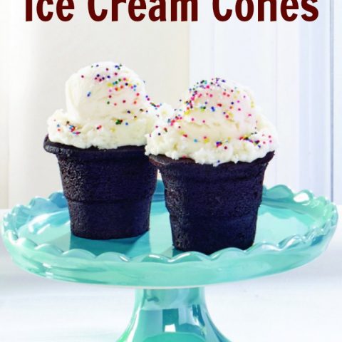 Brownie Cake Ice Cream Cones