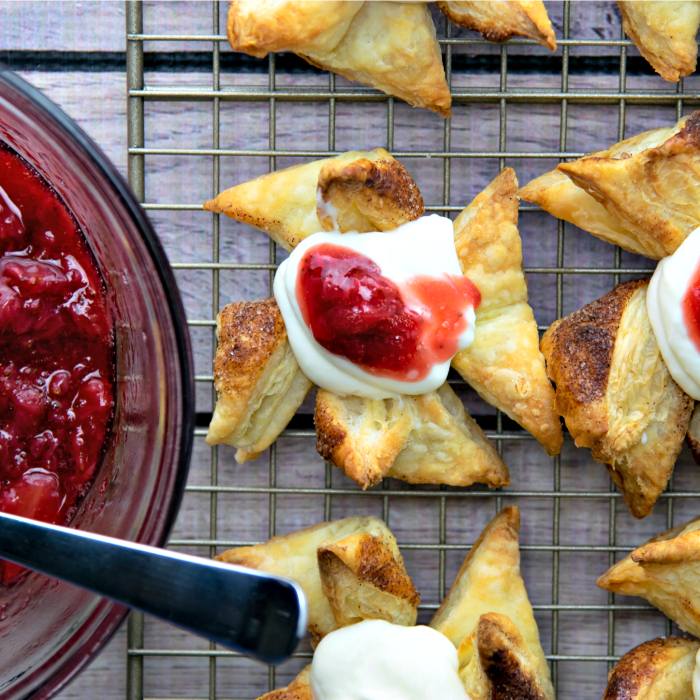 strawberry compote puff pastry