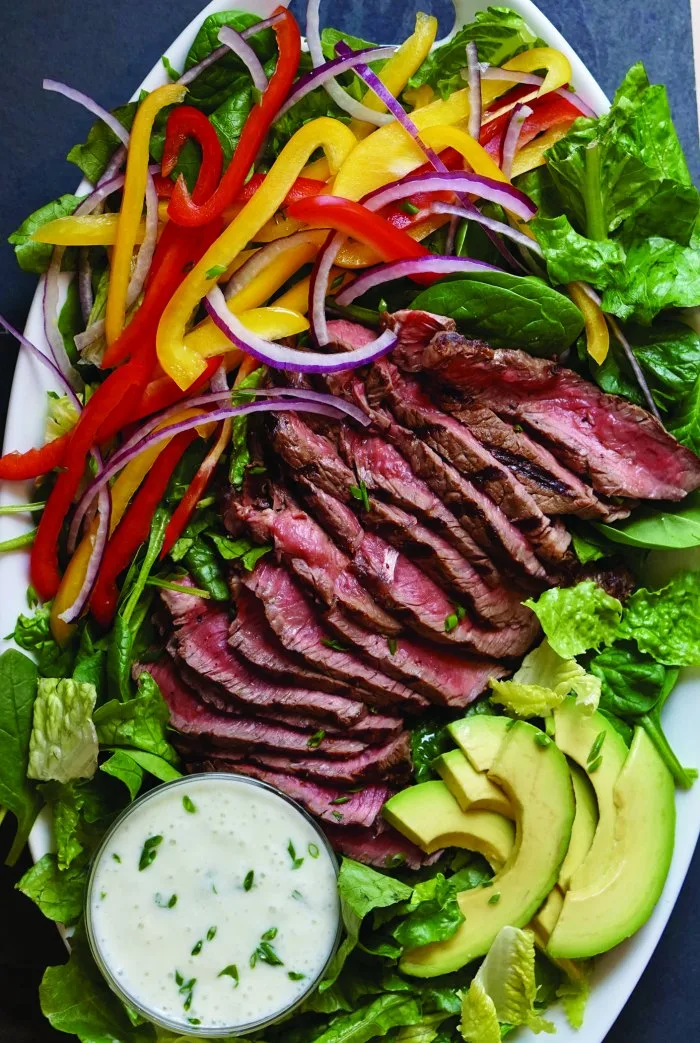 Image for Grilled Steak Salad with Chive Yogurt Dressing