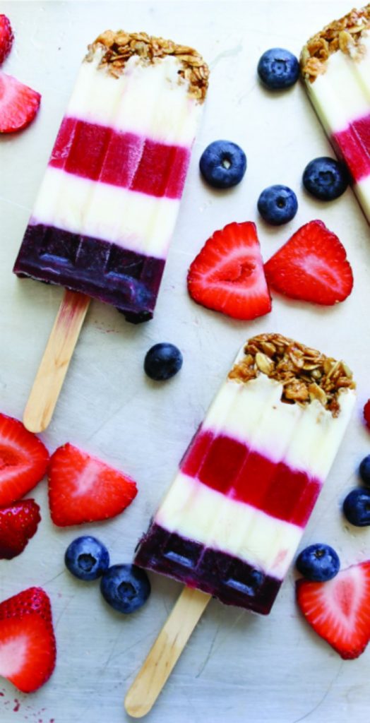 Frozen yogurt pops combine creamy yogurt and fresh fruit, then freeze into refreshing homemade treats.