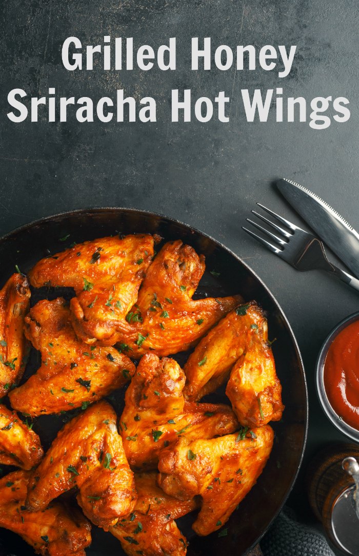 Ditch the plates and dive right into a sweet and spicy snack perfect for the whole party with these Honey Sriracha Grilled Wings.