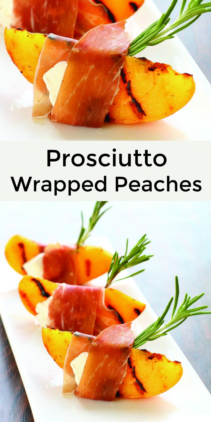 Prosciutto Wrapped Peaches