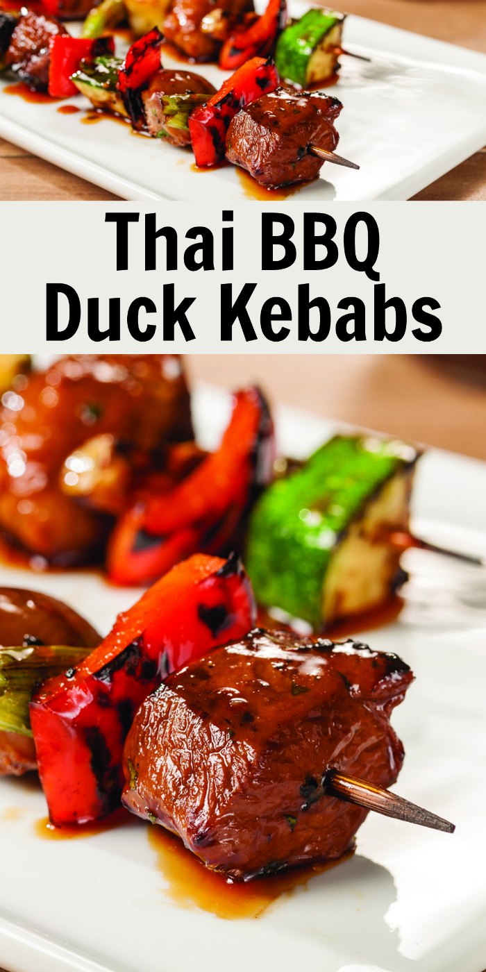 Thai BBQ Duck Kebabs