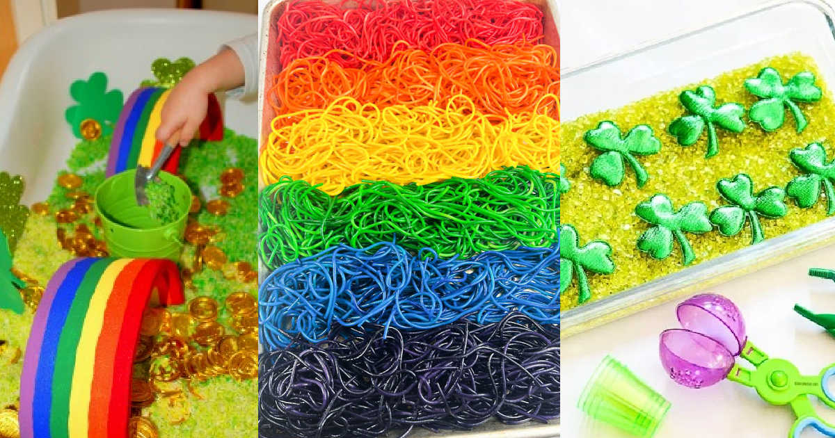 10 St Patrick Day Sensory Bins | Mommy Evolution