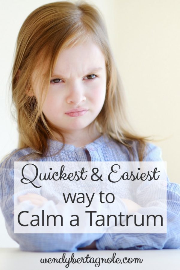 Quickest and Easiest Way to Calm a Temper Tantrum