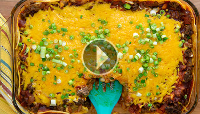 Easy Beef Enchilada Casserole [with Video]