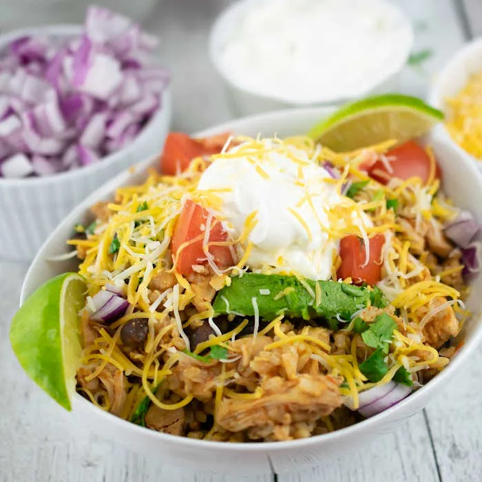 Image for Slow Cooker Chicken Burrito Bowl