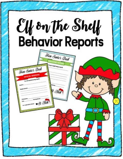 Image for Elf on the Shelf Behavior Report
