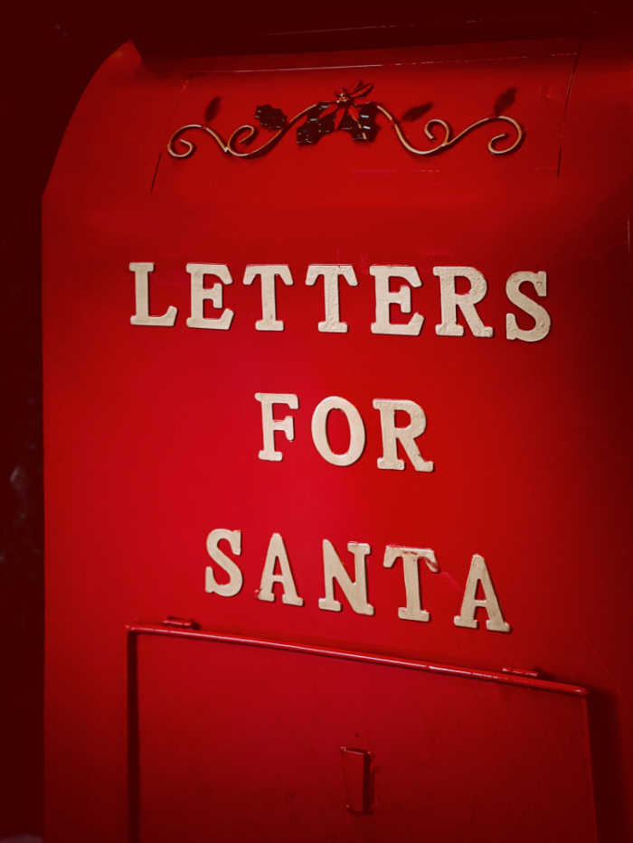 red letter box for Santa
