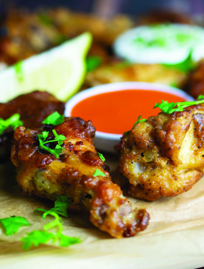 Game Day Baked Chicken Wings - an easy appetizer for hungry folks when tailgating at home