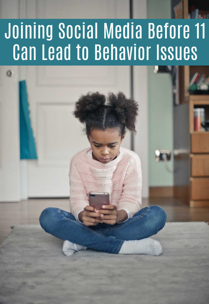 Joining Social Media Before Age 11 Can Lead to Behavior Issues