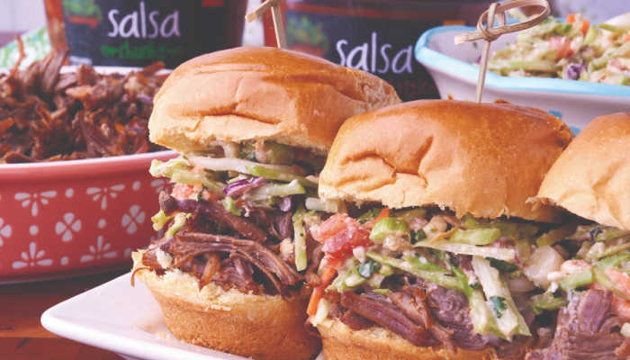 Game Day Pulled Beef Sliders Recipe with Slaw