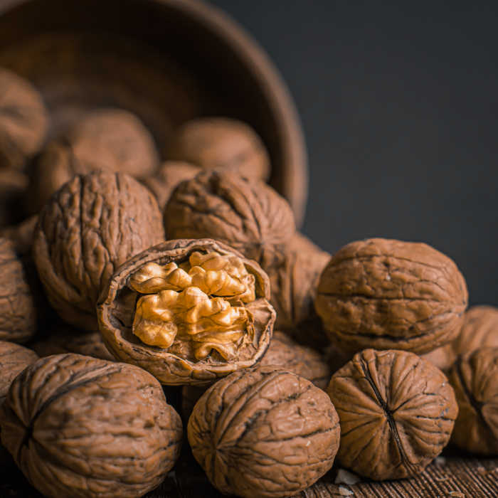 walnuts in a bowl