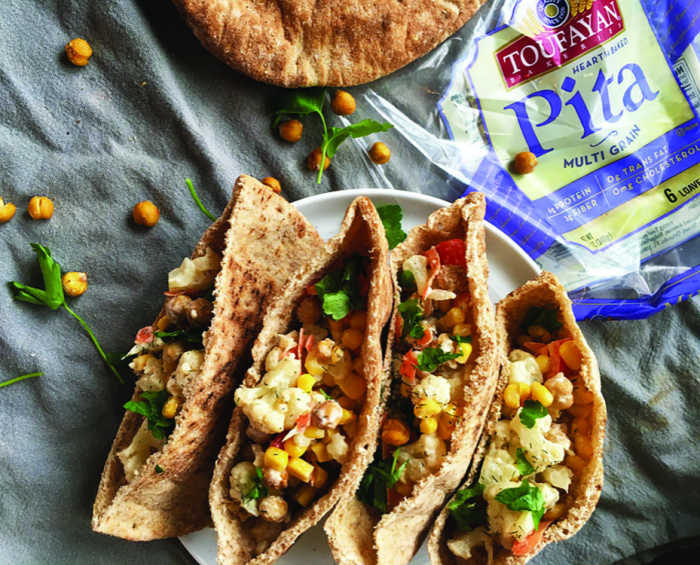 roasted chickpea sandwich in pita