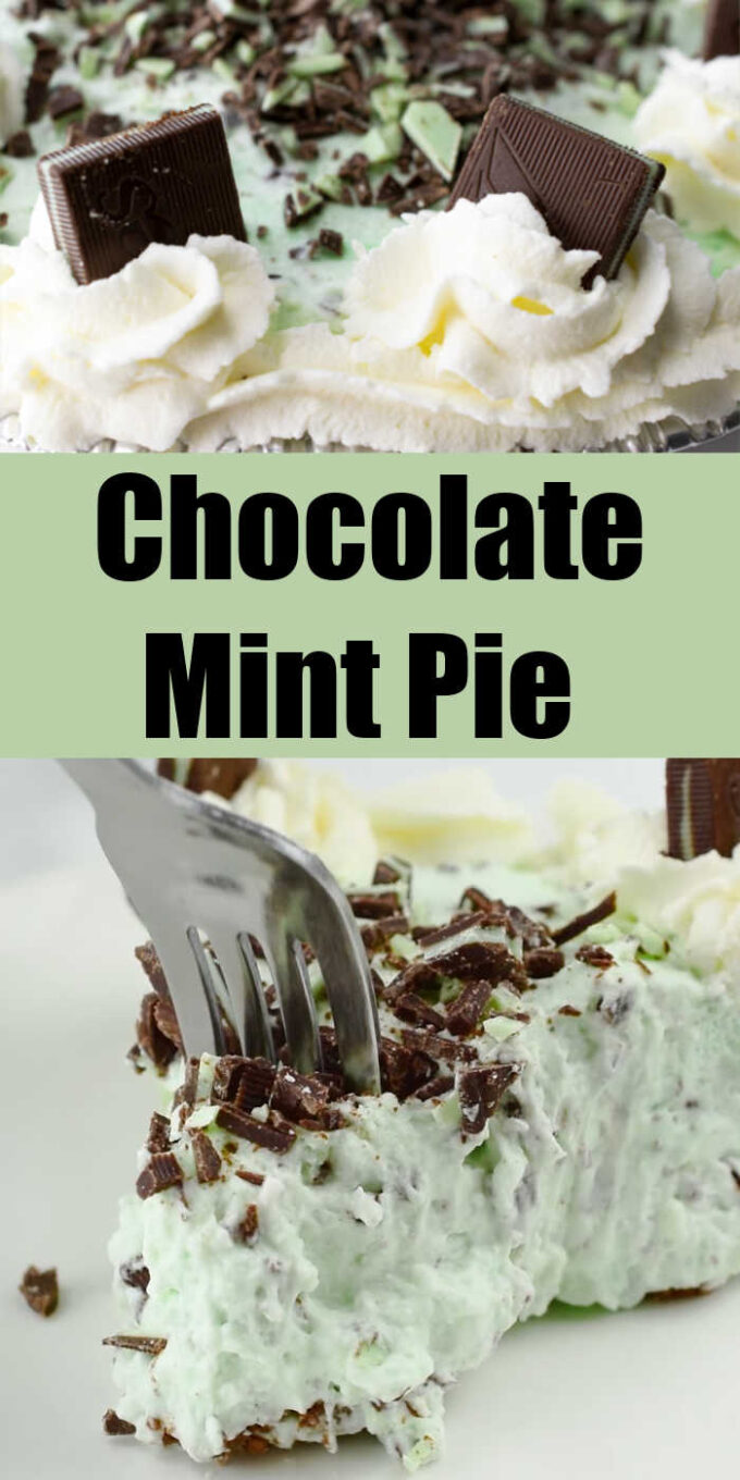 Chocolate Mint Pie Recipe [with Video] - Mommy Evolution