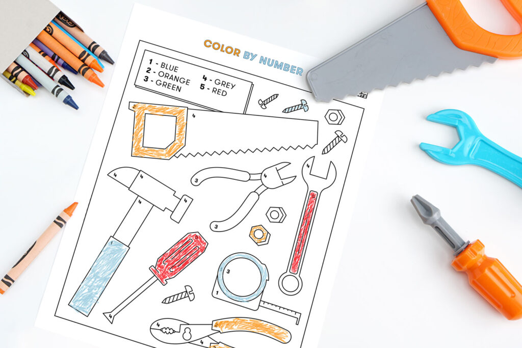 construction coloring pages