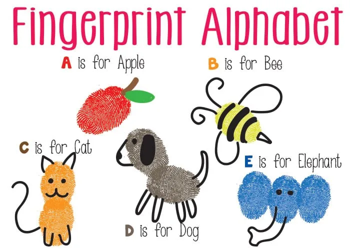 Image for Fingerprint Alphabet Art