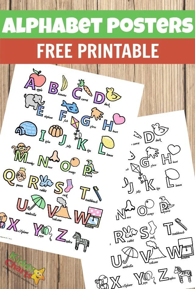 Image for Alphabet poster printables