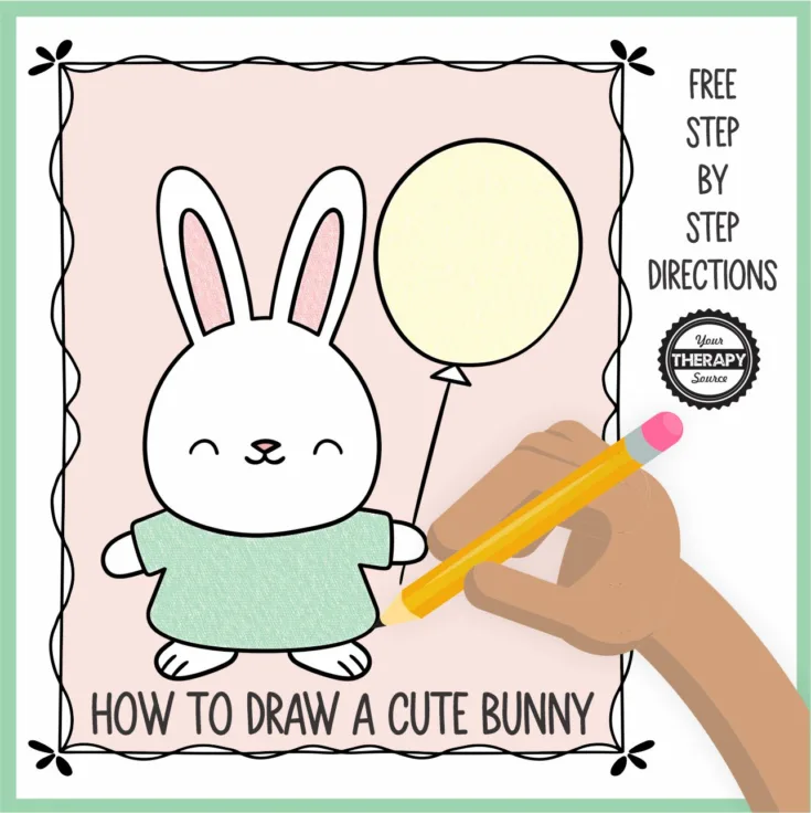 Image for How to Draw a Cute Bunny Easy FREE PDF