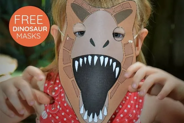 Image for Printable dinosaur masks your kids will RAWR over!