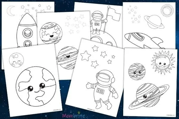 Image for Free Printable Outer Space Coloring Pages for Kids
