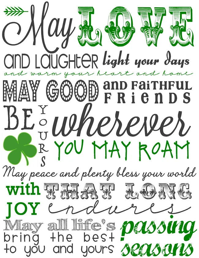 Image for Printable St. Patrick’s Day Subway Art