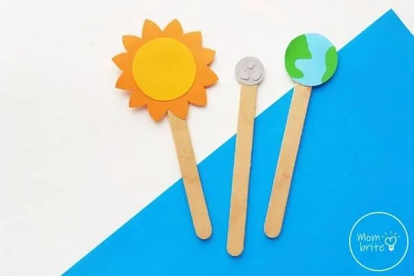 Image for Sun, Earth, and Moon Paper Craft for Kids [Free Template]