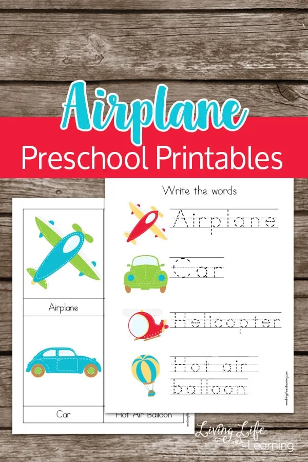 Image for Airplane Preschool Printables