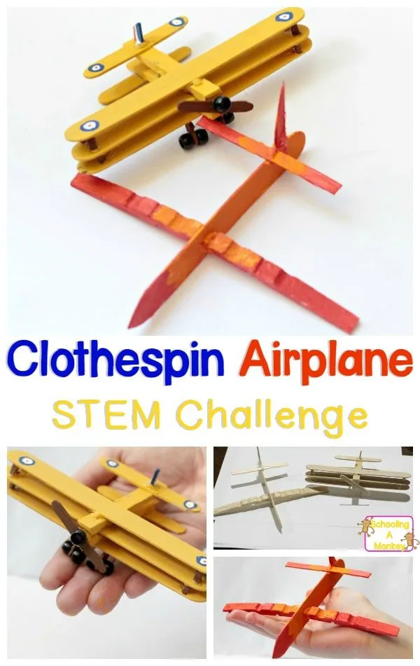 Image for How to Make a Clothespin Airplane Using Clothespins and Popsicle Sticks