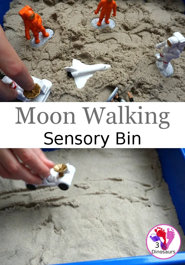 Image for Kinetic Sand Space Moon Walking Sensory Bin