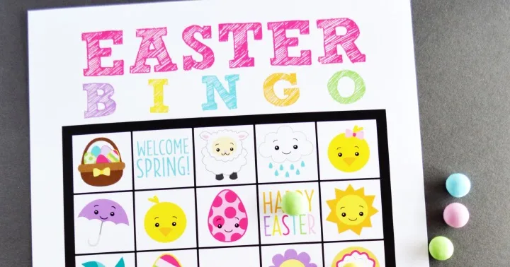 Image for Free Printable Easter Bingo