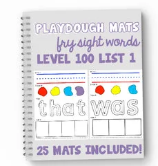 Image for Fry Sight Words Playdough Mats Level 100 (List 1)