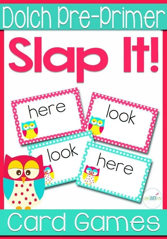 Image for Dolch Sight Words Pre-Primer Level Slap-It! Card Game
