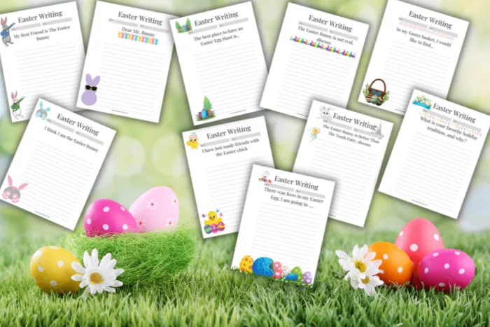 Image for 10 Free Easter Writing Prompts & Free Easter Writing Paper