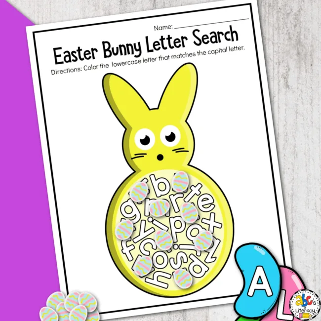 Image for Easter Bunny Letter Search Activity