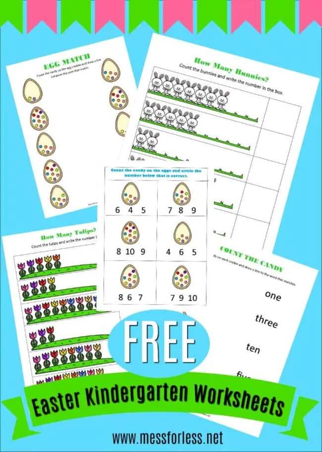 Image for Free Easter Worksheets for Kindergarten