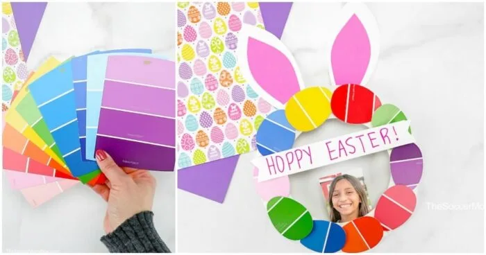 Image for Paper Plate Easter Bunny Wreath