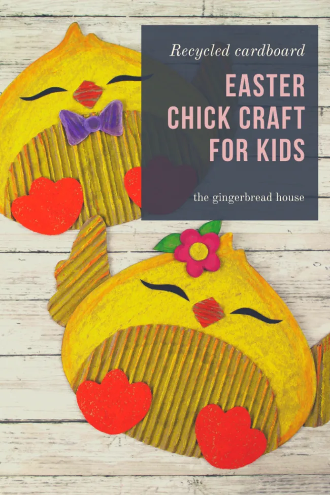Image for Recycled cardboard chick craft for kids