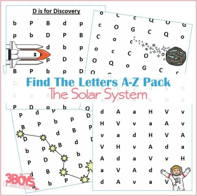 Image for A to Z Letter Finds - Solar System Learning Kit 