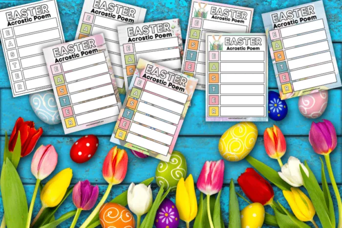 Image for Easter Acrostic Poem Templates