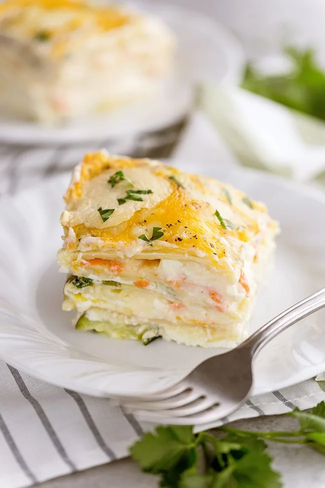 Image for Easy Vegetable Lasagna with Alfredo Sauce