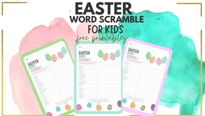 Image for Easter Word Scramble pdf