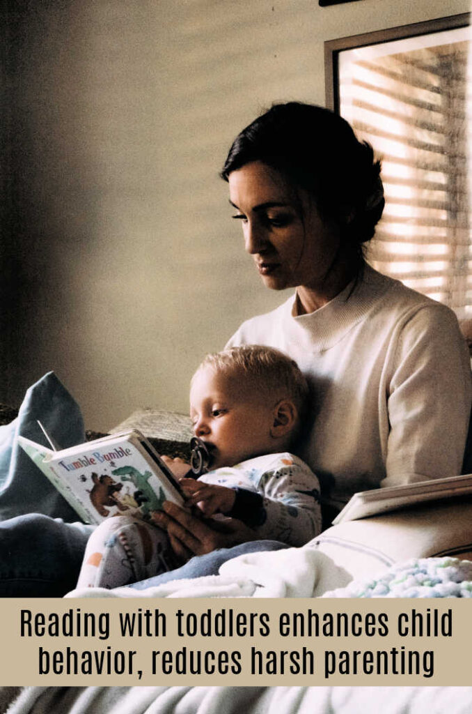 Reading with toddlers enhances child behavior, reduces harsh parenting